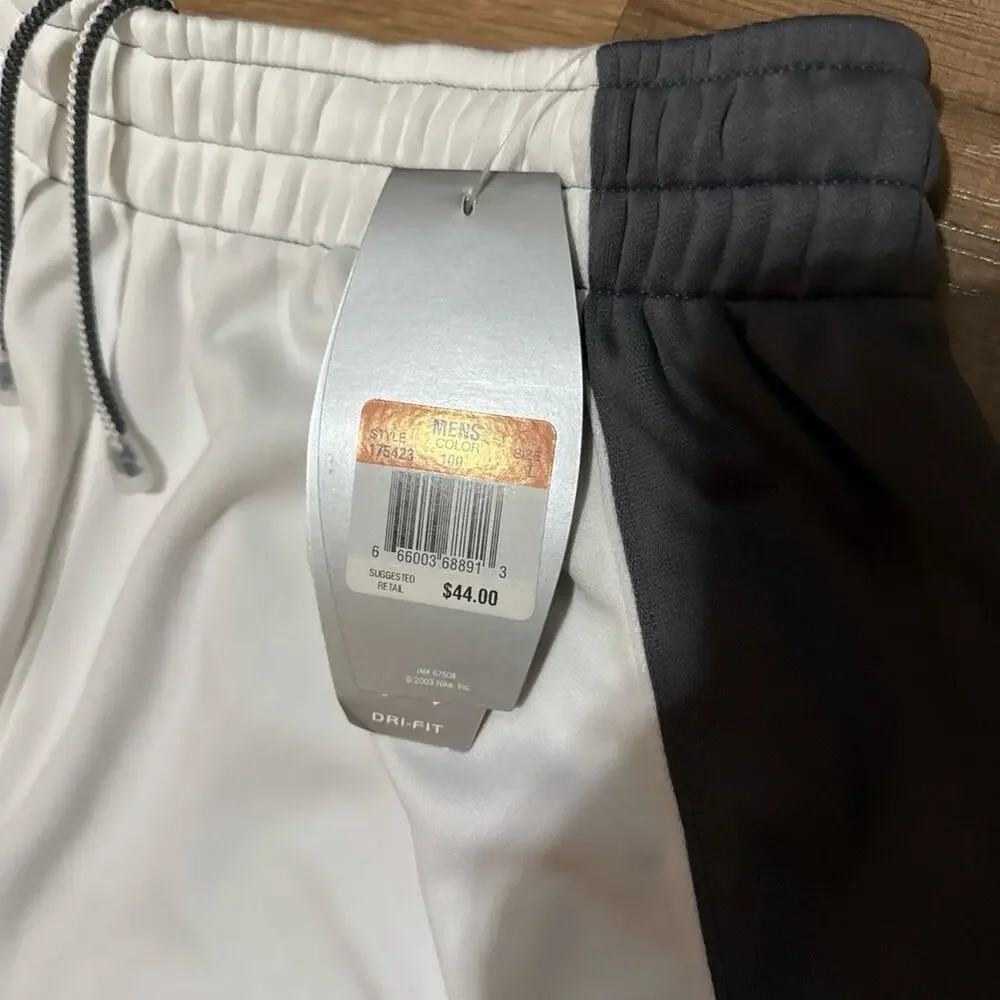 2003 Air Jordan 23 White Grey Dri-Fit Basketball Vintage Y2K 175423-100 Shorts